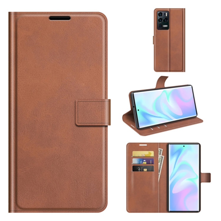 For ZTE Axon 30 Ultra Retro Calf Pattern Buckle Horizontal Flip Leather Case with Holder & Card Slots & Wallet