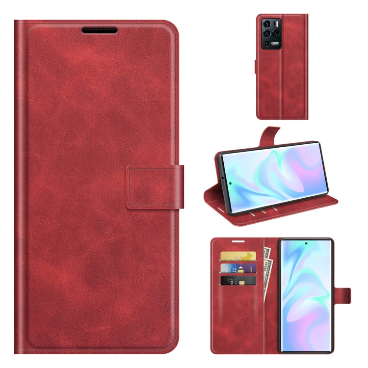 For ZTE Axon 30 Ultra Retro Calf Pattern Buckle Horizontal Flip Leather Case with Holder & Card Slots & Wallet