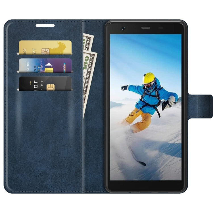 For Blackview BV6300 Pro Retro Calf Pattern Buckle Horizontal Flip Leather Case with Holder & Card Slots & Wallet