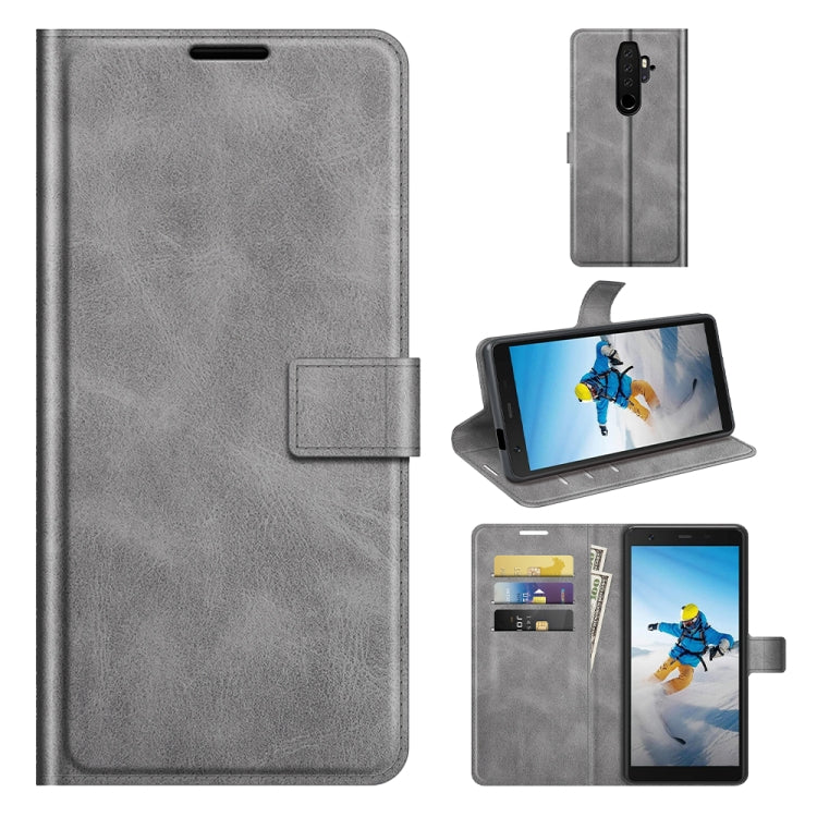 For Blackview BV6300 Pro Retro Calf Pattern Buckle Horizontal Flip Leather Case with Holder & Card Slots & Wallet