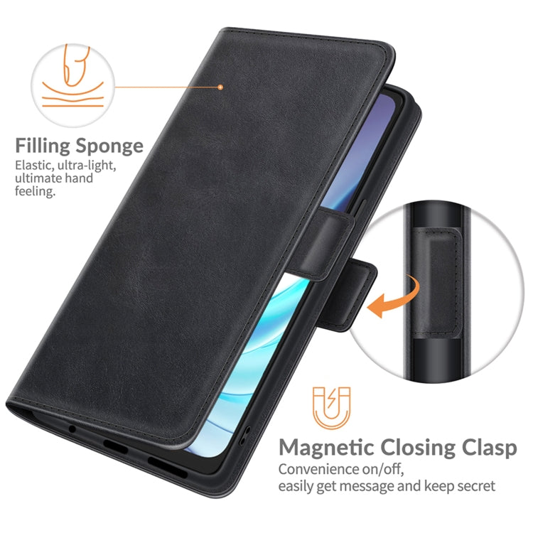For Motorola Moto G50 Dual-side Magnetic Buckle Horizontal Flip Leather Case with Holder & Card Slots & Wallet