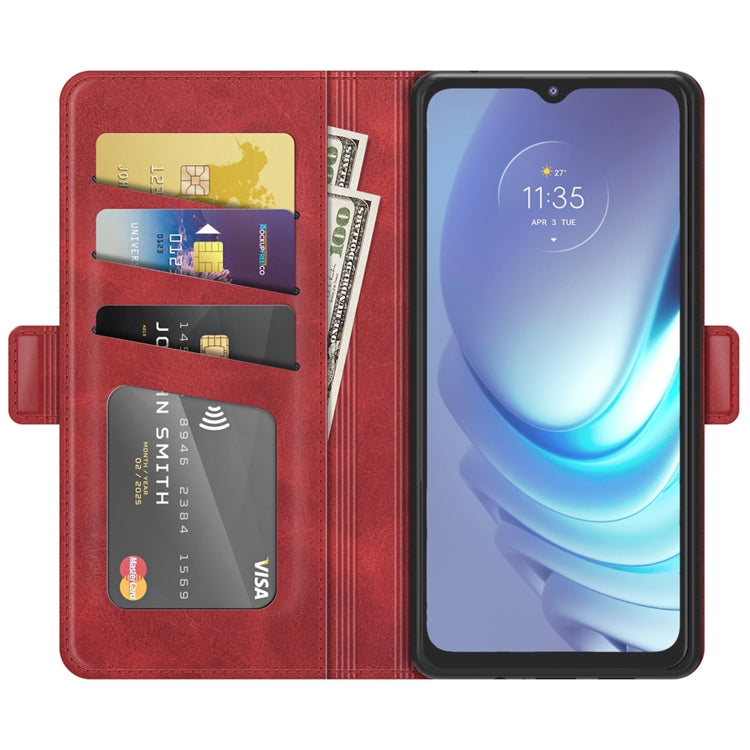 For Motorola Moto G50 Dual-side Magnetic Buckle Horizontal Flip Leather Case with Holder & Card Slots & Wallet
