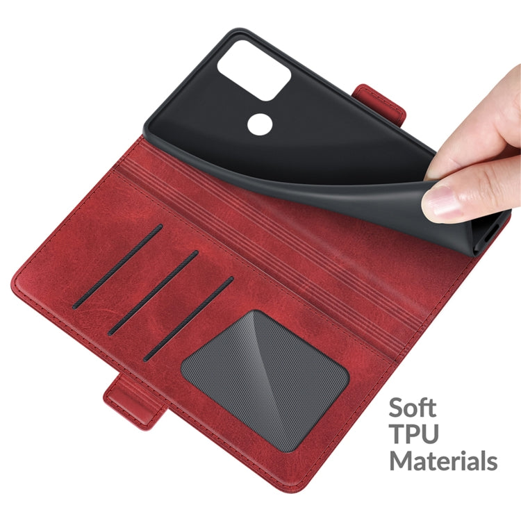 For Motorola Moto G50 Dual-side Magnetic Buckle Horizontal Flip Leather Case with Holder & Card Slots & Wallet