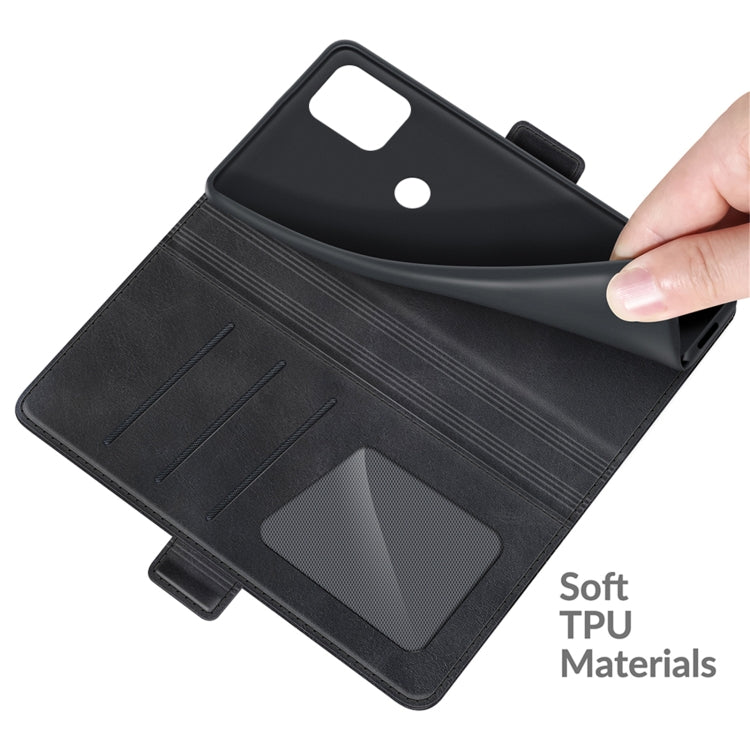 For Motorola Moto Edge S / G100 Dual-side Magnetic Buckle Horizontal Flip Leather Case with Holder & Card Slots & Wallet