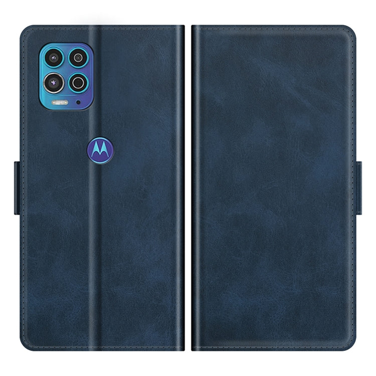 For Motorola Moto Edge S / G100 Dual-side Magnetic Buckle Horizontal Flip Leather Case with Holder & Card Slots & Wallet