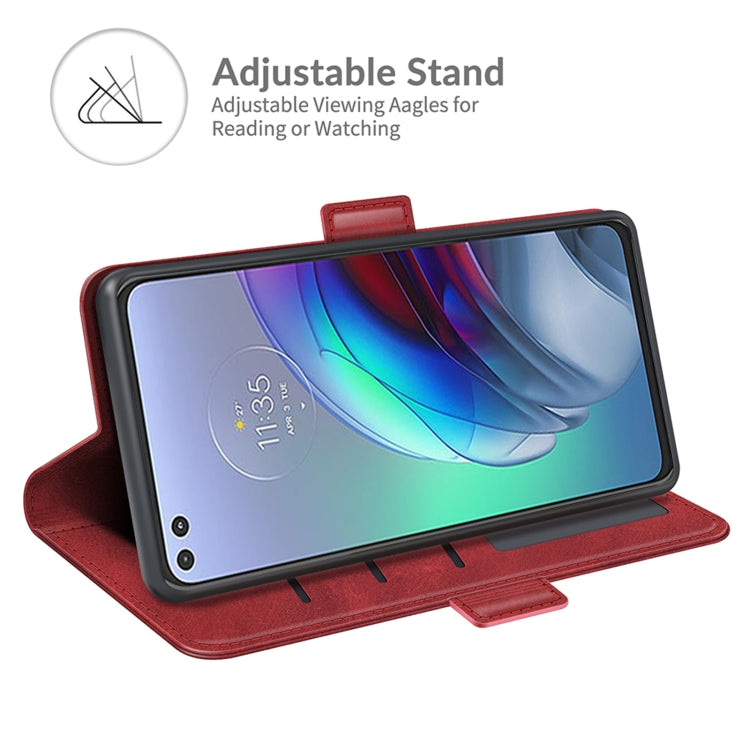 For Motorola Moto Edge S / G100 Dual-side Magnetic Buckle Horizontal Flip Leather Case with Holder & Card Slots & Wallet