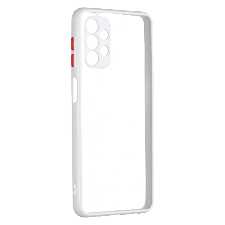 For Samsung Galaxy A32 5G Transparent PC+TPU Phone Case with Contrast Color Button