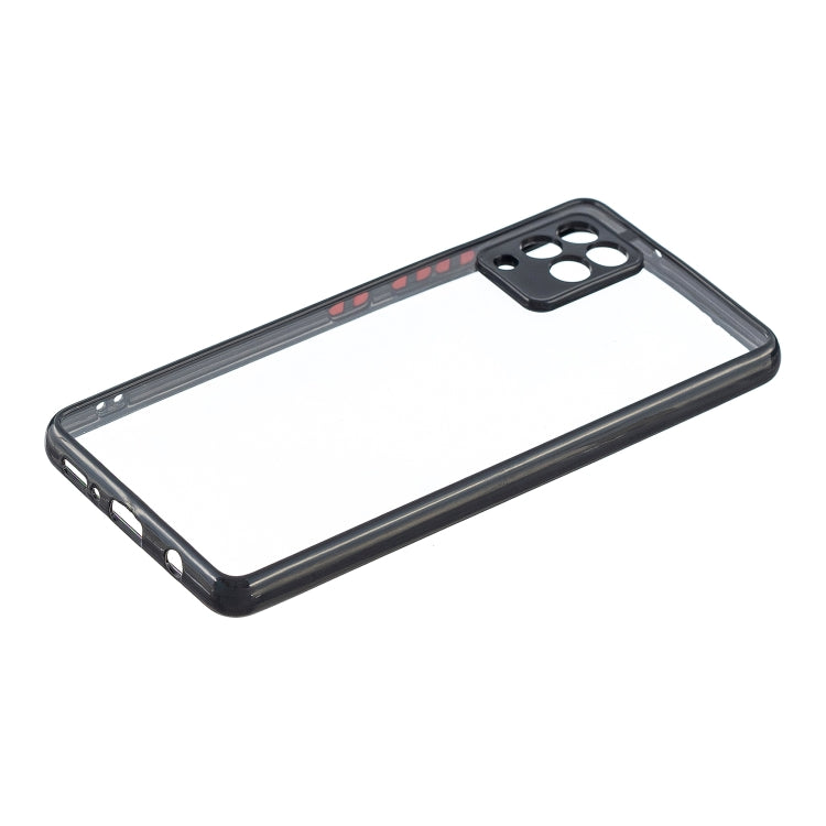 For Samsung Galaxy A42 5G Transparent PC+TPU Phone Case with Contrast Color Button