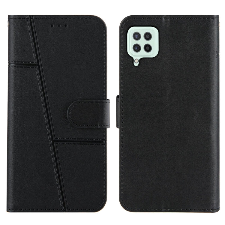 Stitching Calf Texture Buckle Horizontal Flip Leather Case with Holder & Card Slots & Wallet & Lanyard For Galaxy A22 4G