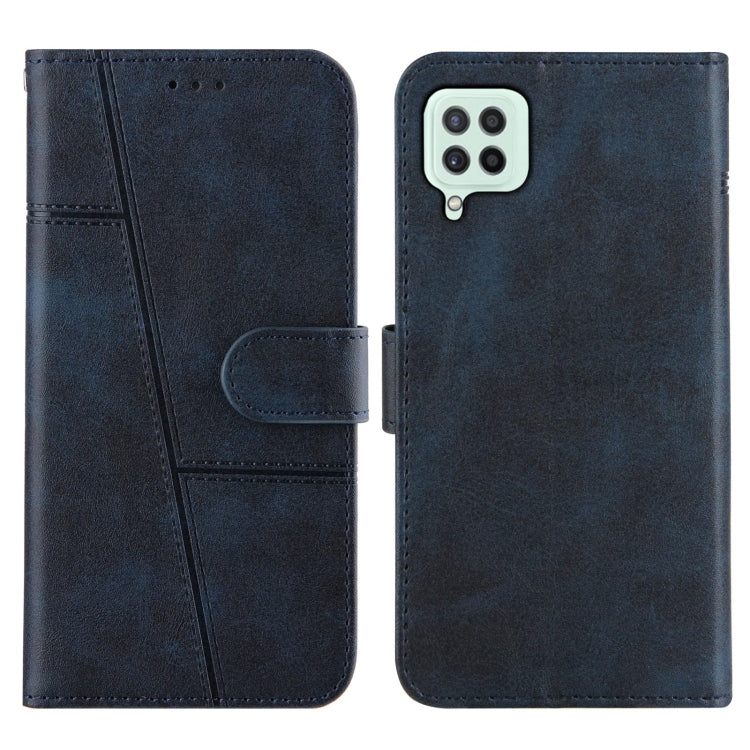 Stitching Calf Texture Buckle Horizontal Flip Leather Case with Holder & Card Slots & Wallet & Lanyard For Galaxy A22 4G
