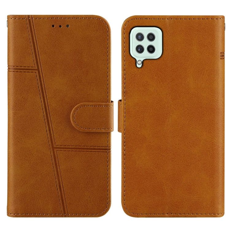 Stitching Calf Texture Buckle Horizontal Flip Leather Case with Holder & Card Slots & Wallet & Lanyard For Galaxy A22 4G
