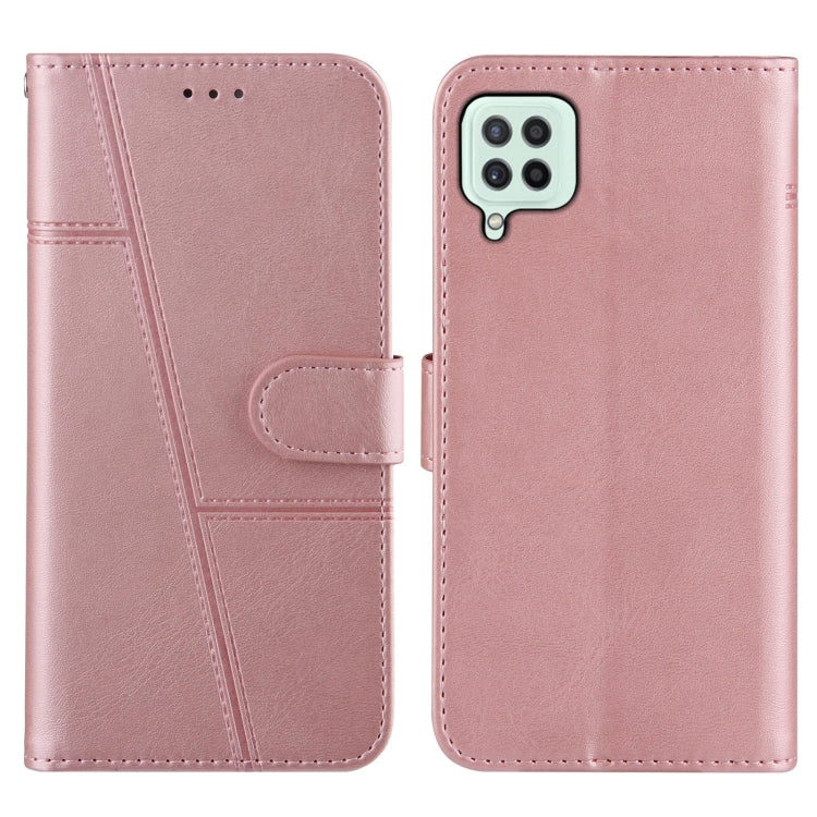 Stitching Calf Texture Buckle Horizontal Flip Leather Case with Holder & Card Slots & Wallet & Lanyard For Galaxy A22 4G