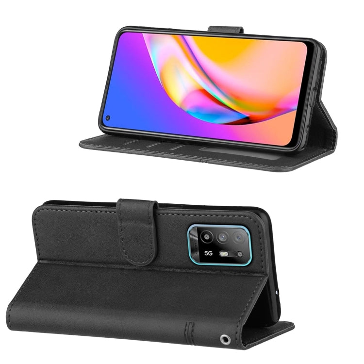 Stitching Calf Texture Buckle Horizontal Flip Leather Case with Holder & Card Slots & Wallet & Lanyard For OPPO A94 5G/F19 Pro / Reno5 Z