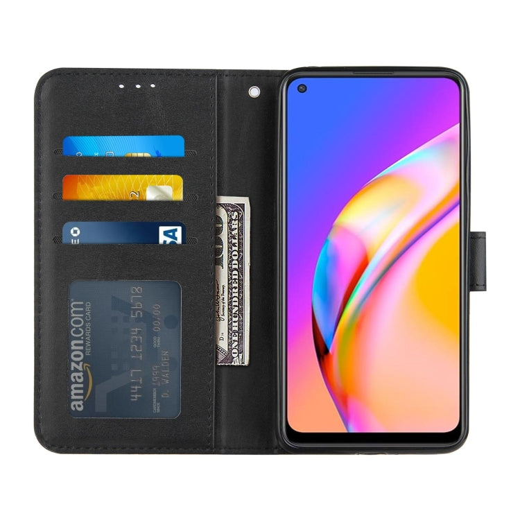 Stitching Calf Texture Buckle Horizontal Flip Leather Case with Holder & Card Slots & Wallet & Lanyard For OPPO A94 5G/F19 Pro / Reno5 Z