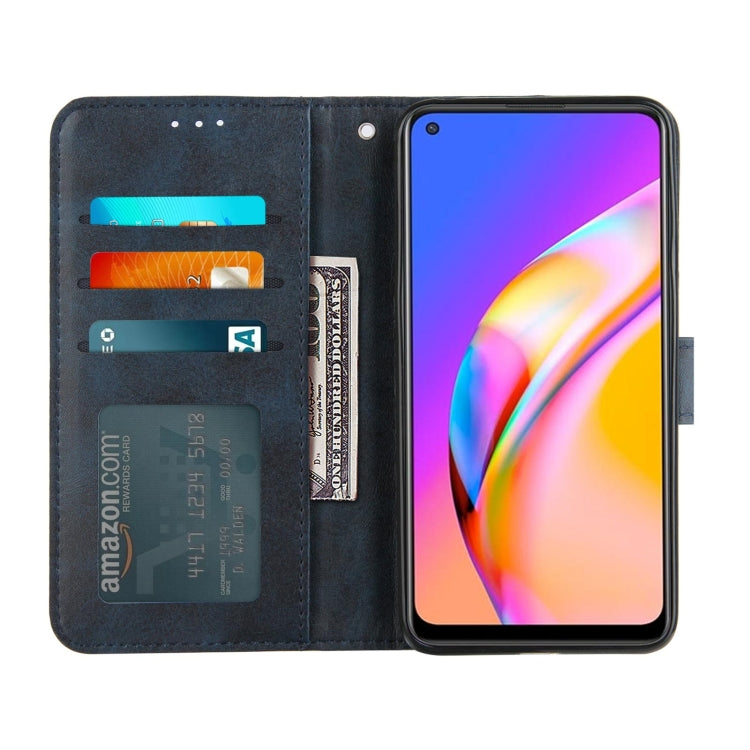 Stitching Calf Texture Buckle Horizontal Flip Leather Case with Holder & Card Slots & Wallet & Lanyard For OPPO A94 5G/F19 Pro / Reno5 Z