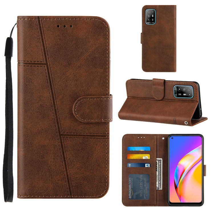 Stitching Calf Texture Buckle Horizontal Flip Leather Case with Holder & Card Slots & Wallet & Lanyard For OPPO A94 5G/F19 Pro / Reno5 Z