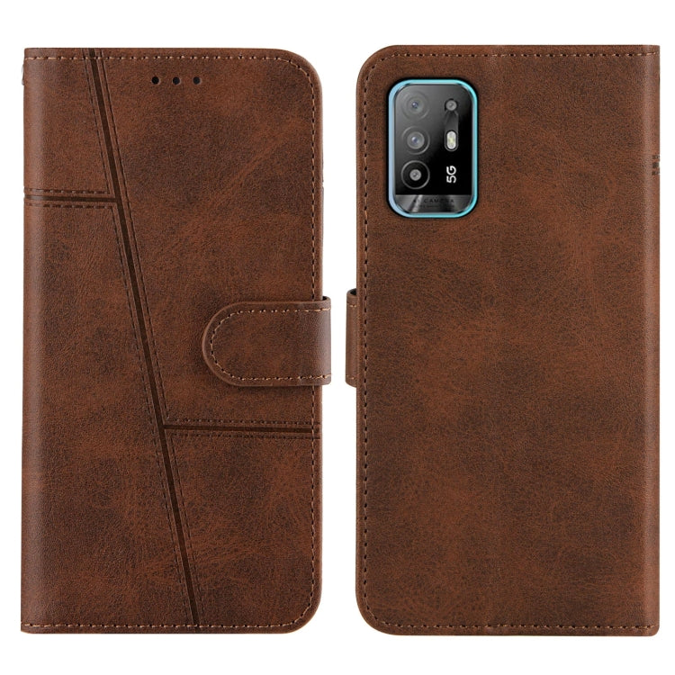 Stitching Calf Texture Buckle Horizontal Flip Leather Case with Holder & Card Slots & Wallet & Lanyard For OPPO A94 5G/F19 Pro / Reno5 Z