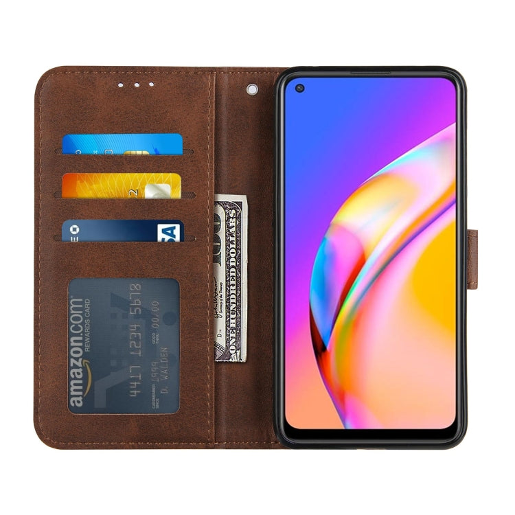 Stitching Calf Texture Buckle Horizontal Flip Leather Case with Holder & Card Slots & Wallet & Lanyard For OPPO A94 5G/F19 Pro / Reno5 Z