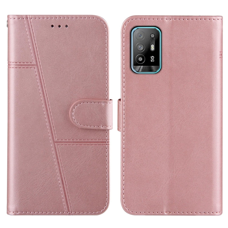 Stitching Calf Texture Buckle Horizontal Flip Leather Case with Holder & Card Slots & Wallet & Lanyard For OPPO A94 5G/F19 Pro / Reno5 Z