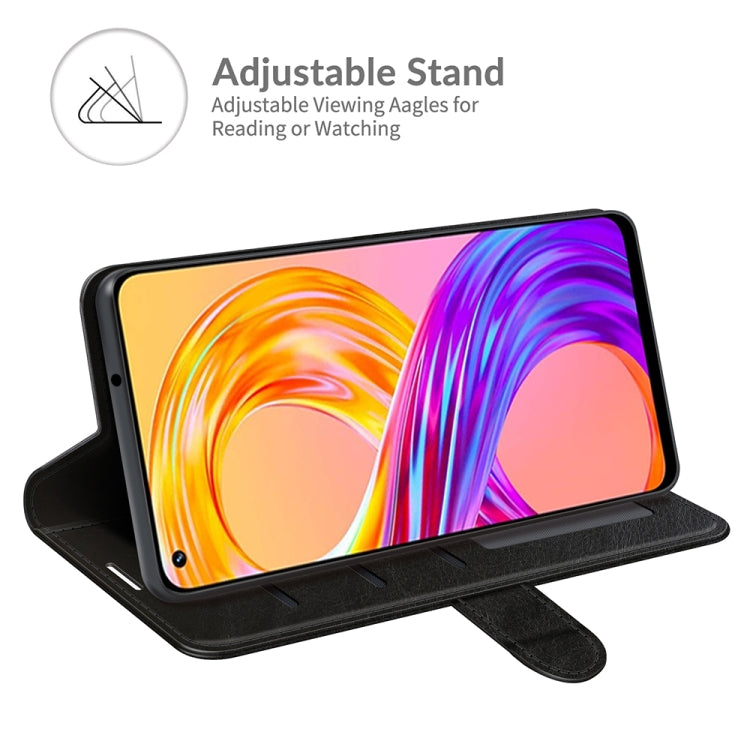 For OPPO Realme 8 / 8 Pro 4G R64 Texture Single Horizontal Flip Protective Case with Holder & Card Slots & Wallet& Photo Frame