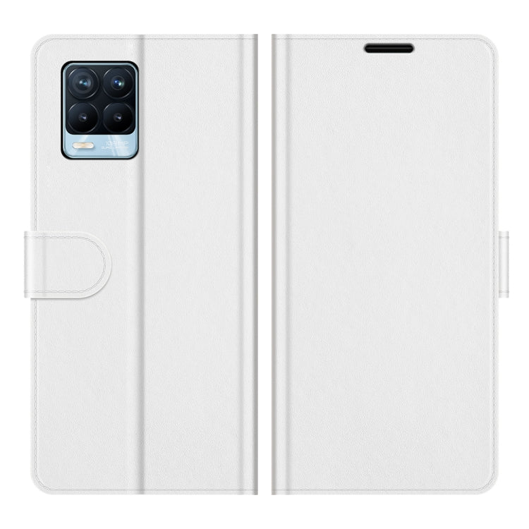 For OPPO Realme 8 / 8 Pro 4G R64 Texture Single Horizontal Flip Protective Case with Holder & Card Slots & Wallet& Photo Frame