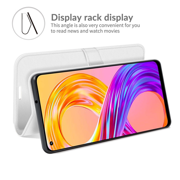 For OPPO Realme 8 / 8 Pro 4G R64 Texture Single Horizontal Flip Protective Case with Holder & Card Slots & Wallet& Photo Frame