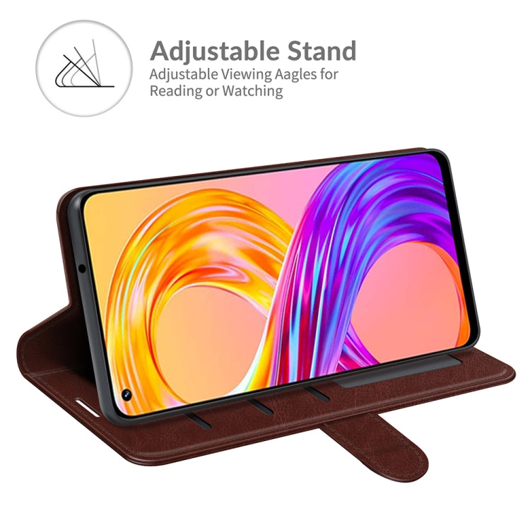 For OPPO Realme 8 / 8 Pro 4G R64 Texture Single Horizontal Flip Protective Case with Holder & Card Slots & Wallet& Photo Frame