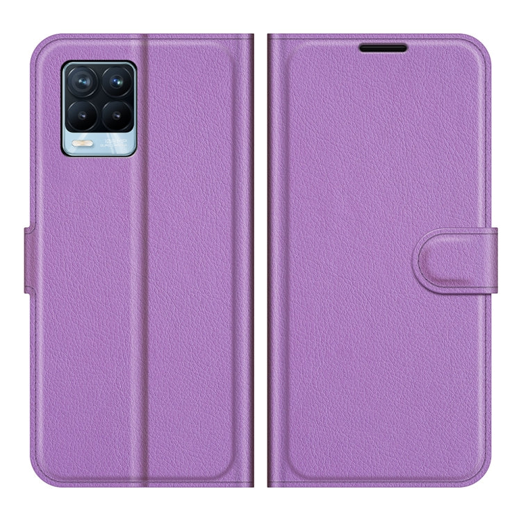 For OPPO Realme 8 / 8 Pro 4G Litchi Texture Horizontal Flip Protective Case with Holder & Card Slots & Wallet