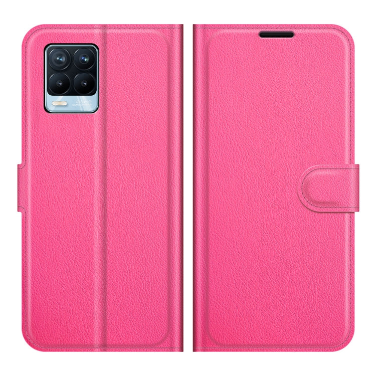 For OPPO Realme 8 / 8 Pro 4G Litchi Texture Horizontal Flip Protective Case with Holder & Card Slots & Wallet