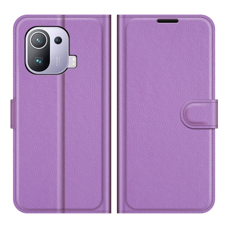 For Xiaomi Mi 11 Pro Litchi Texture Horizontal Flip Protective Case with Holder & Card Slots & Wallet