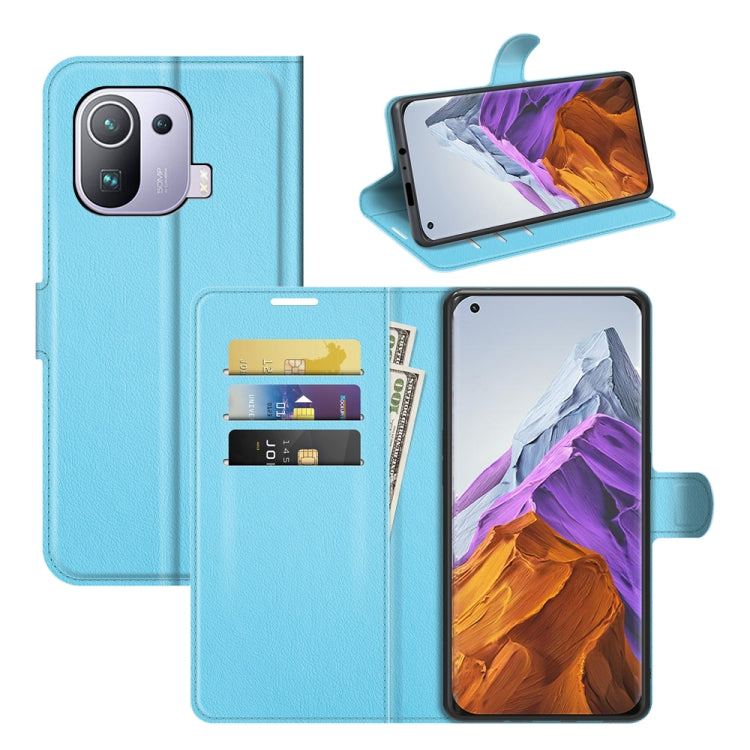 For Xiaomi Mi 11 Pro Litchi Texture Horizontal Flip Protective Case with Holder & Card Slots & Wallet