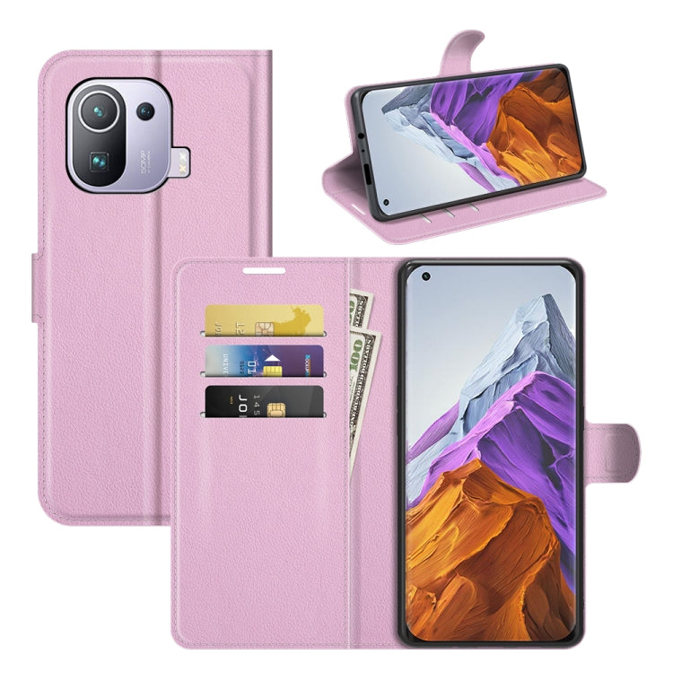 For Xiaomi Mi 11 Pro Litchi Texture Horizontal Flip Protective Case with Holder & Card Slots & Wallet