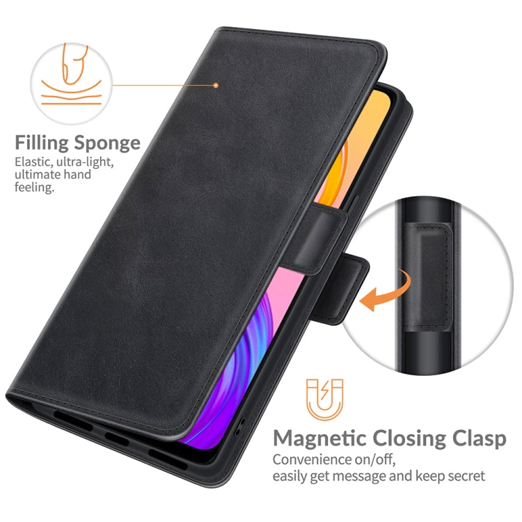 For OPPO Realme 8 / Realme 8 Pro Dual-side Magnetic Buckle Horizontal Flip Leather Case with Holder & Card Slots & Wallet