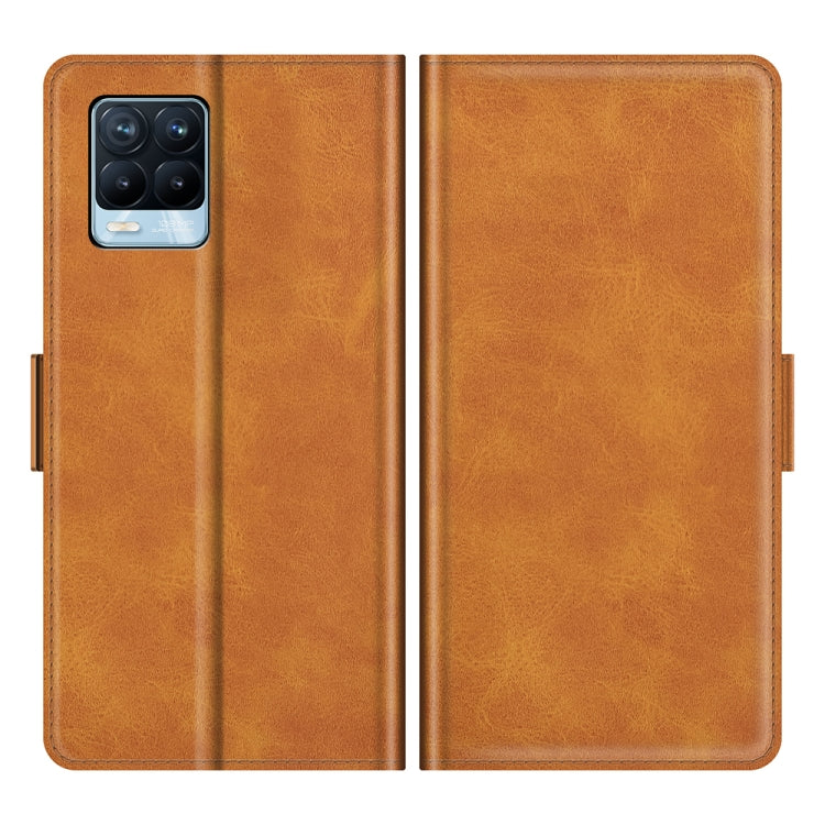 For OPPO Realme 8 / Realme 8 Pro Dual-side Magnetic Buckle Horizontal Flip Leather Case with Holder & Card Slots & Wallet