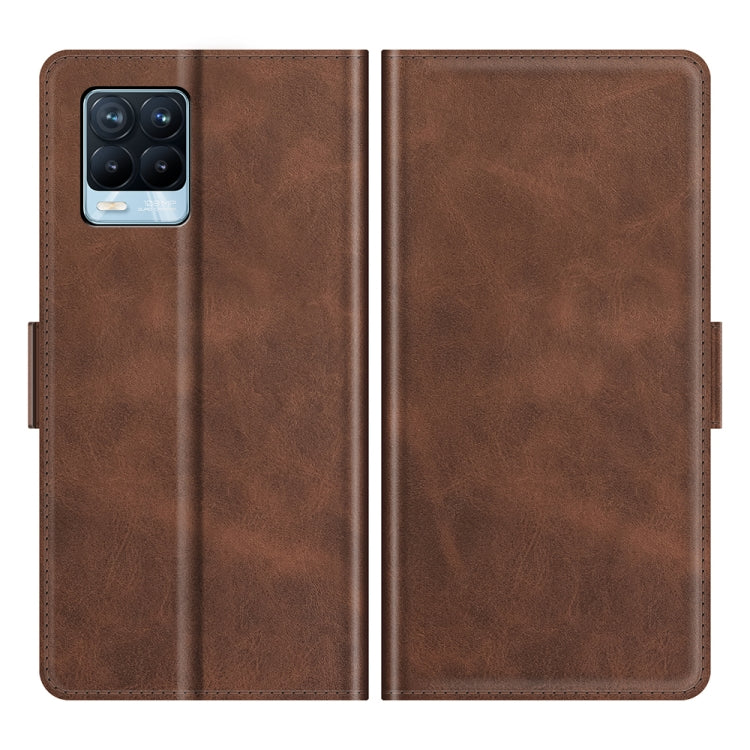 For OPPO Realme 8 / Realme 8 Pro Dual-side Magnetic Buckle Horizontal Flip Leather Case with Holder & Card Slots & Wallet