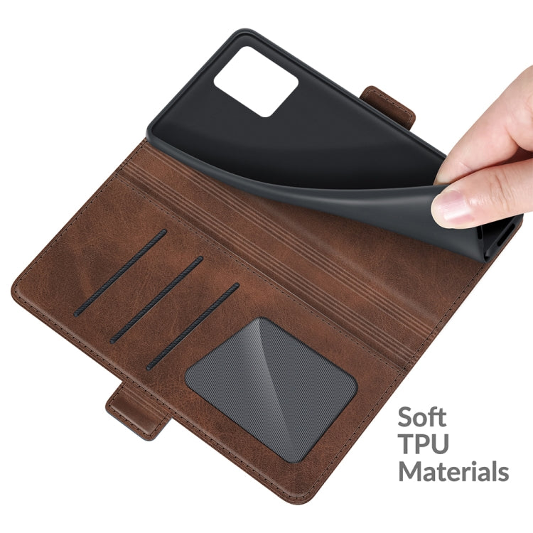 For OPPO Realme 8 / Realme 8 Pro Dual-side Magnetic Buckle Horizontal Flip Leather Case with Holder & Card Slots & Wallet