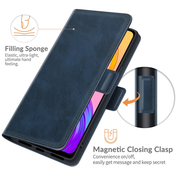 For OPPO Realme 8 / Realme 8 Pro Dual-side Magnetic Buckle Horizontal Flip Leather Case with Holder & Card Slots & Wallet
