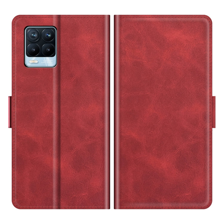 For OPPO Realme 8 / Realme 8 Pro Dual-side Magnetic Buckle Horizontal Flip Leather Case with Holder & Card Slots & Wallet