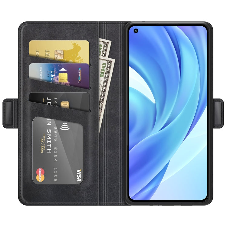 For Xiaomi Mi 11 Lite 4G / 5G Dual-side Magnetic Buckle Horizontal Flip Leather Case with Holder & Card Slots & Wallet