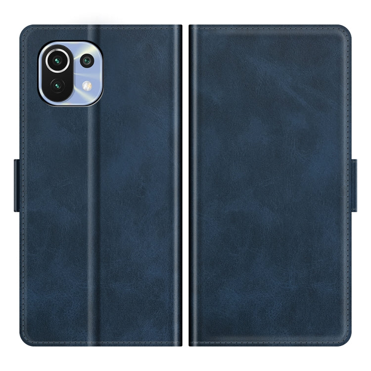 For Xiaomi Mi 11 Lite 4G / 5G Dual-side Magnetic Buckle Horizontal Flip Leather Case with Holder & Card Slots & Wallet