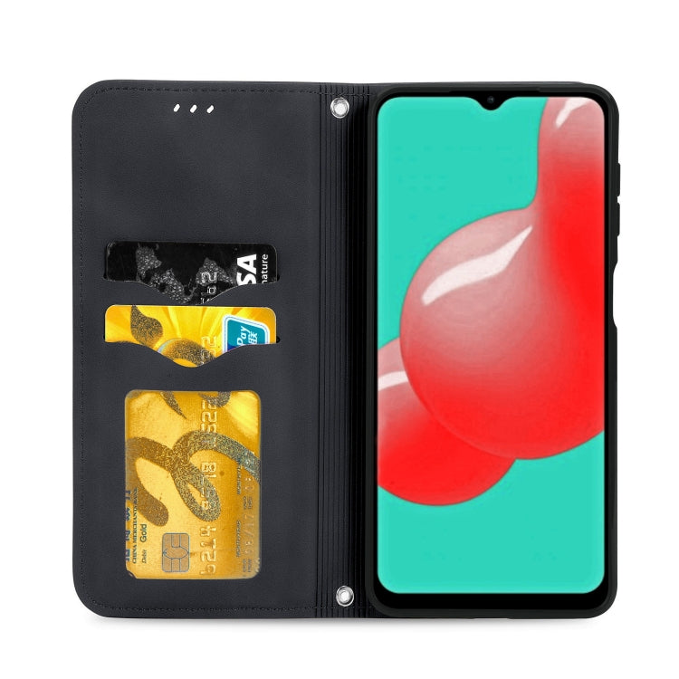 For Samsung Galaxy A32 4G Retro Skin Feel Business Magnetic Horizontal Flip Leather Case With Holder & Card Slots & Wallet & Photo Frame