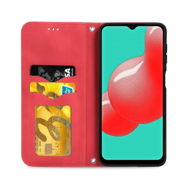 For Samsung Galaxy A32 4G Retro Skin Feel Business Magnetic Horizontal Flip Leather Case With Holder & Card Slots & Wallet & Photo Frame