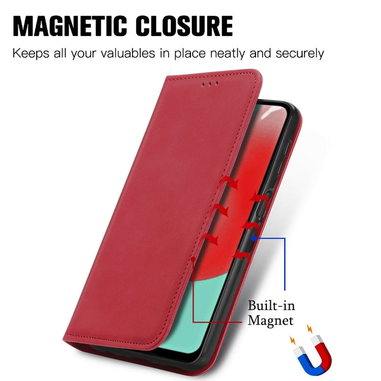 For Samsung Galaxy A32 4G Retro Skin Feel Business Magnetic Horizontal Flip Leather Case With Holder & Card Slots & Wallet & Photo Frame