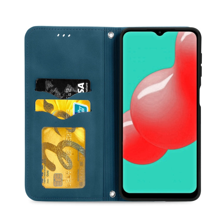 For Samsung Galaxy A32 4G Retro Skin Feel Business Magnetic Horizontal Flip Leather Case With Holder & Card Slots & Wallet & Photo Frame