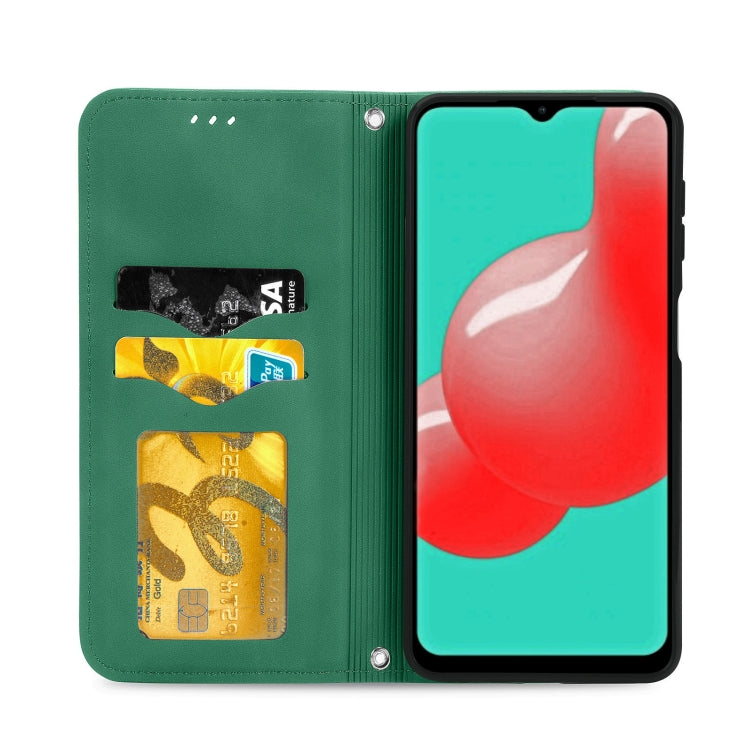 For Samsung Galaxy A32 4G Retro Skin Feel Business Magnetic Horizontal Flip Leather Case With Holder & Card Slots & Wallet & Photo Frame