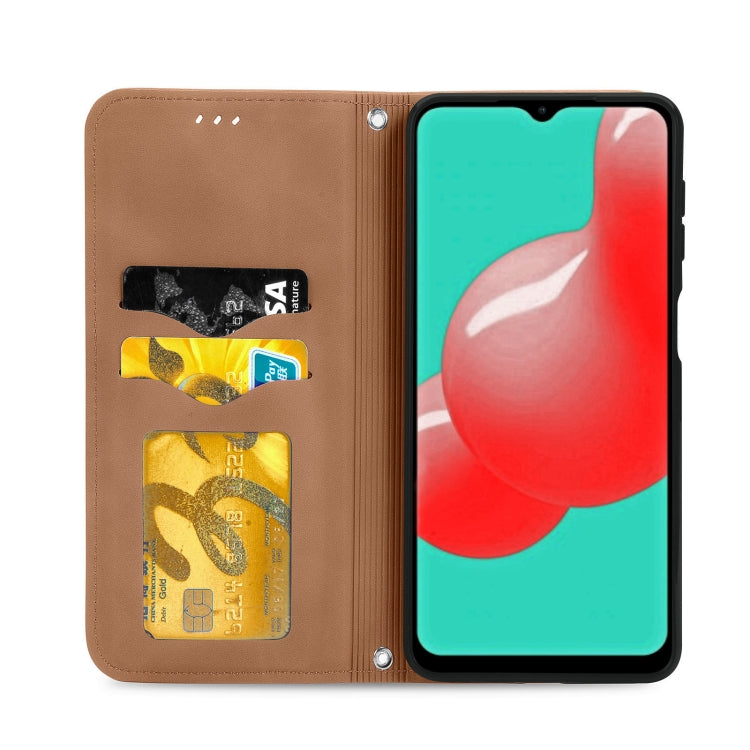 For Samsung Galaxy A32 4G Retro Skin Feel Business Magnetic Horizontal Flip Leather Case With Holder & Card Slots & Wallet & Photo Frame