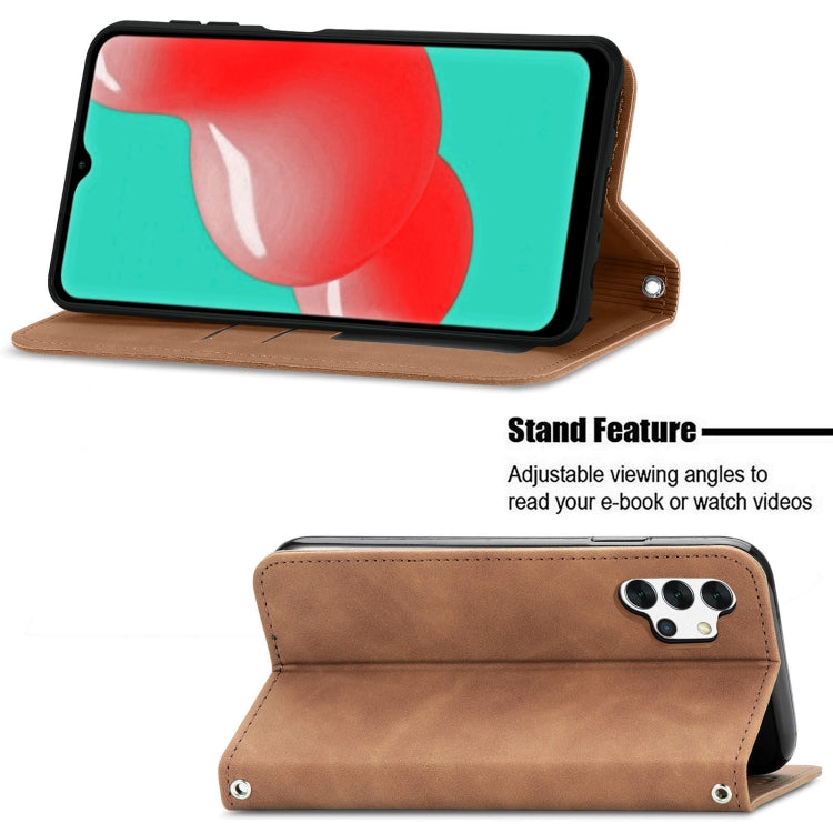 For Samsung Galaxy A32 4G Retro Skin Feel Business Magnetic Horizontal Flip Leather Case With Holder & Card Slots & Wallet & Photo Frame