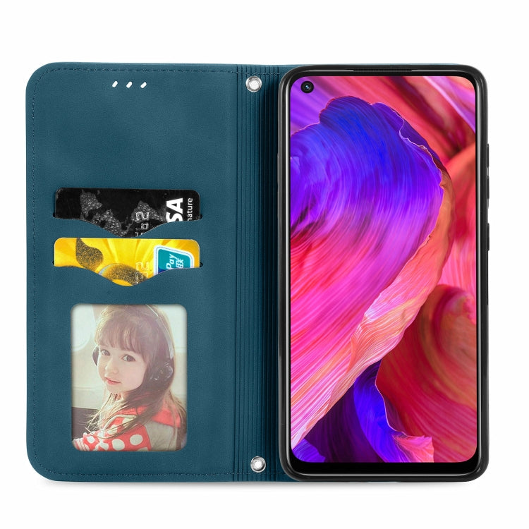 For OPPO A93 5G Retro Skin Feel Business Magnetic Horizontal Flip Leather Case With Holder & Card Slots & Wallet & Photo Frame