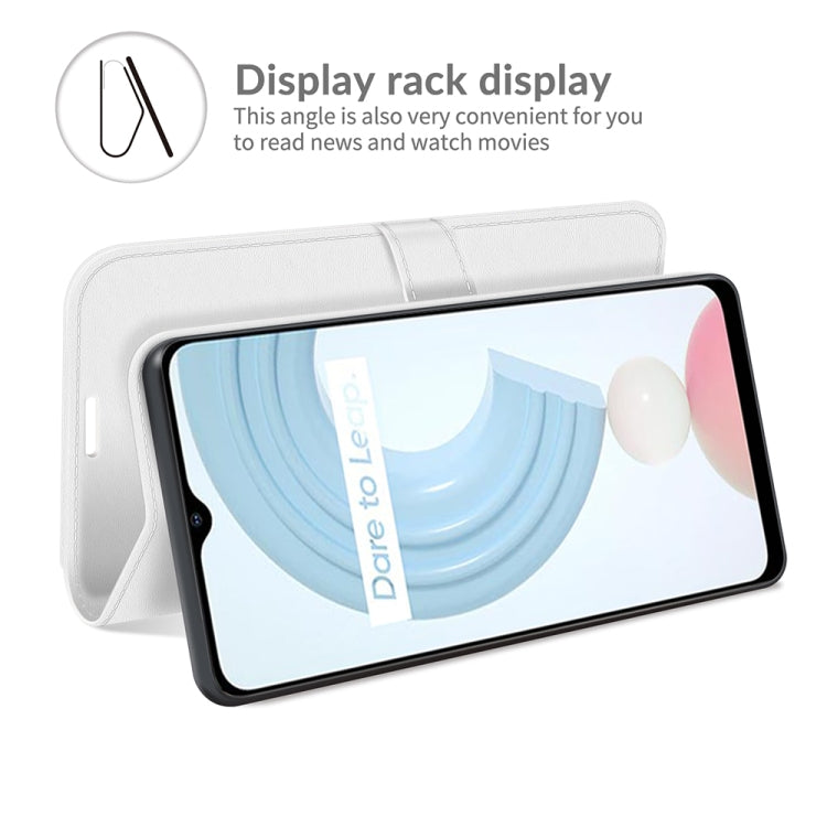 For OPPO Realme C21 R64 Texture Single Horizontal Flip Protective Case with Holder & Card Slots & Wallet & Photo Frame