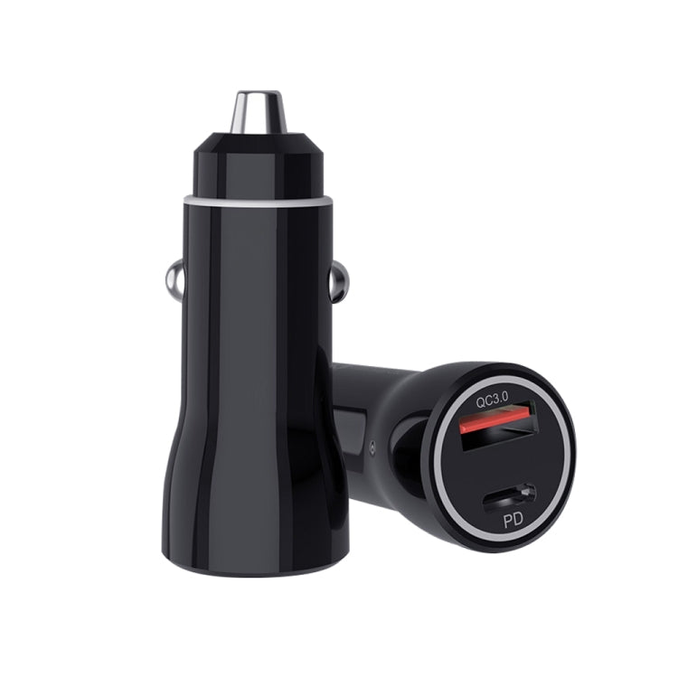 P21 Portable PD 20W + QC3.0 18W Dual Ports Fast Car Charger with USB to Type-C Cable Kit